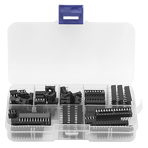 66-teiliger IC-Sockel-Adapter-Steckverbinder Inline-DIY-Elektronikkomponenten-Löttyp-Adapter-Set 6 8 14 16 18 20 24 28Pin von LiebeWH