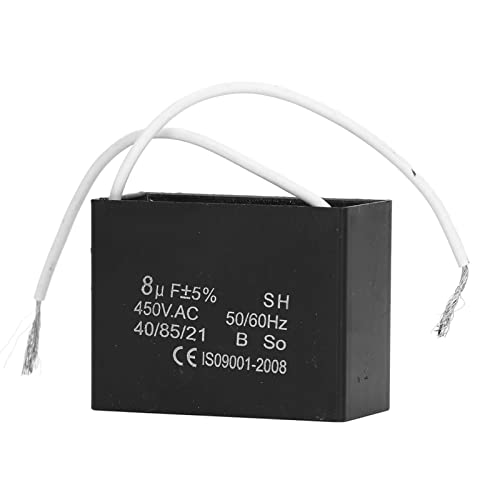 8 μF Generator-Startkondensator, Generator-Betriebskondensator, Lüftermotor, Klimaanlage, Betriebskondensator, 450 VAC von LiebeWH