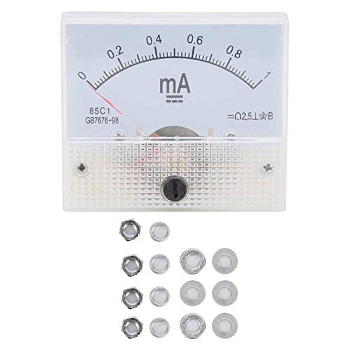 Amperemeter, Analoges Amperemeter, Analoges Gleichstrom-Amperemeter 85C1 DC 0~1MA Zeiger DC Amperemeter Strommessgerät Zeiger von LiebeWH