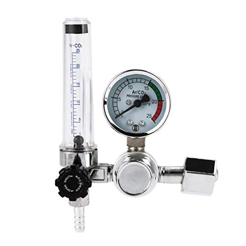 Durchflussmesser 0-25 MPa G5/8 Druckminderer Argon Schweißdruckregler Schweißgas Manometer mit Guter Abdichtung von LiebeWH