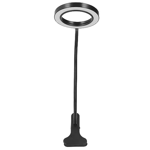 Clip-on-LED-Ringlicht, 3 LEDs, Clip-on-Licht, Clip-on-LED-Ringlicht, Farbe 10, Helligkeit Verstellbar, 360° Flexibler Schwanenhals, USB-betriebene Schreibtischleuchte, von LiebeWH