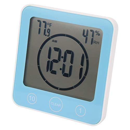 Digitales Thermometer, Mini Wasserdichter Temperaturtester Blau mit Hoher Empfindlichkeit für Gärten, Innenhöfe, Gewächshäuser von LiebeWH