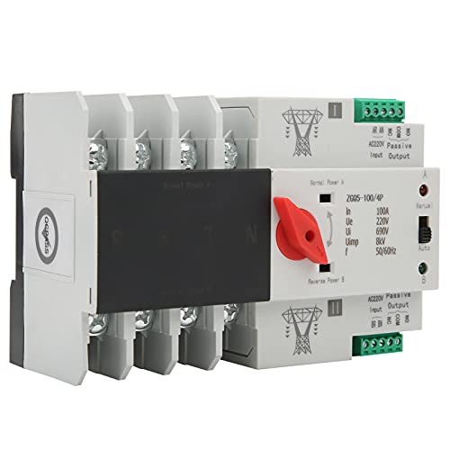 Dual Power Automatischer Umschalter Automatischer Transferschalter ZGQ5-100/4P 220V Dual Power Generator Umschalter Elektronischer Leistungsschalter Umschalter von LiebeWH