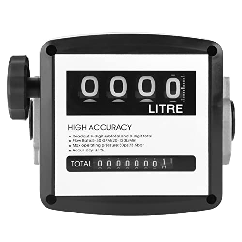 Durchflussmesser Heizöl 1 Zoll 4 Digitaler Mechanischer Kraftstoffzähler Kraftstoffdurchflussmesser Hohe Genauigkeit Dieselgas-Heizöl-Durchflussmesser von LiebeWH