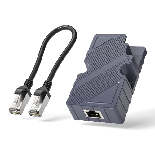Für Dishy V2 auf RJ45-Adapter, Ethernet-Kabel und Konverter-Kit mit POE-Injektor, Ethernet-Adapter-Kit von LiebeWH
