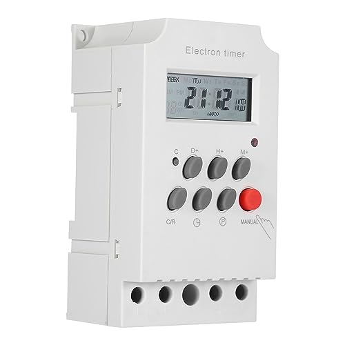 Kg316t II 30A Zeitschaltuhr Digitaler Zeitschaltuhr Thc15a, 12 Volt Zeitschaltuhr Kg316t DC Timer Digitaler Programmierbarer Zeitschaltuhr-Relaissteuerung, (AC-DC12V) von LiebeWH