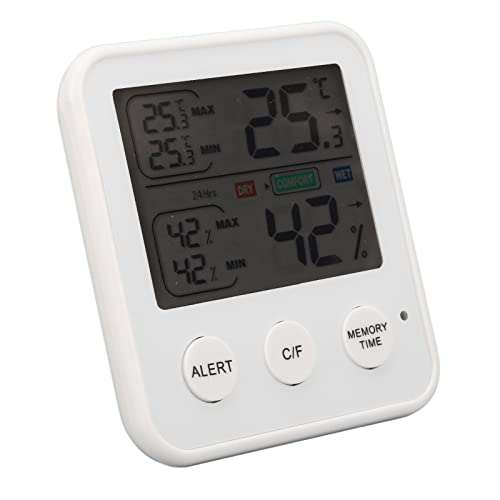 LCD Digital Temperatur Luftfeuchtigkeit Temperatur Luftfeuchtigkeitsmesser Digitales Thermometer Hygrometer Messgerät Hygrothermograph Temperatur Luftfeuchtigkeitsmesser von LiebeWH
