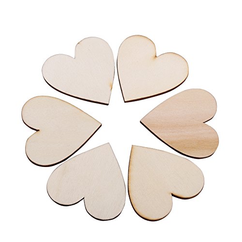Liebe Herzform Holzverzierung Holzherzen Zum Basteln Kleiner Holzherzen für Hochzeiten Plaques Ornament (40mm) von LiebeWH