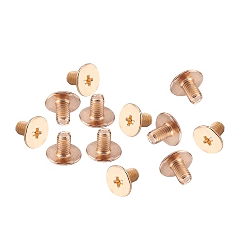 LiebeWH 10 Pcs Messingnieteböhe Schraube Messingkugel Stollen Nieten D Ring Pull Ring Rivet Rund Round Head Ledercraft Accessary LiebeWH 10 Pcs Messingnieteböhe Schraube Messingkugel Stollen Nieten D Ring Pull Ring Rivet Rund Round Head Ledercraft Accessary von LiebeWH