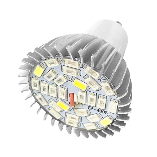 LiebeWH 28 W Vollspektrum-Glühbirne, Weiße LED-Wachstumslampe, Wachstumslampe für Blumenpflanze, 85 V-265 V, GU10 (GU10) von LiebeWH