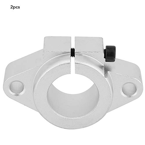 LiebeWH 2PCS Aluminium Guide Unterstützung Lineare Motion Products Lineare Motion Guides SHF20 Clamp Stab Rail Unterstützung Linearer Bewegungshalterung für Drucker von LiebeWH