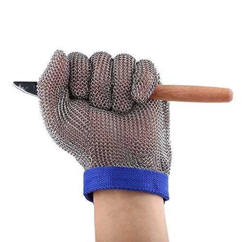 LiebeWH 304 Edelstahl Draht Geschnittenem Widerstand Handschuh Anti-geschnittenes Handschuh Sicherheitsarbeit Proof Fleischprozess Sicherheitstool Schutzwerkzeug von LiebeWH