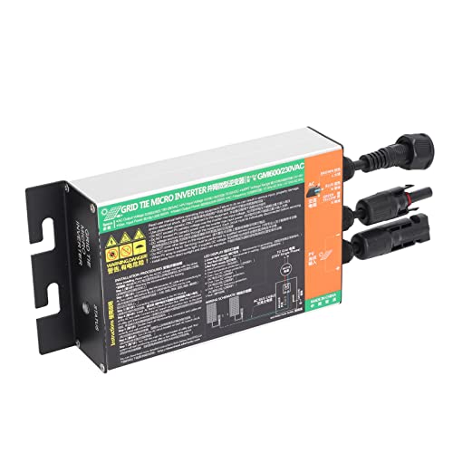 LiebeWH 600W Solar Gitter Krawatte Wechselrichter Wasserdicht 230 V Solar Wechselrichter Hohe Umwandlungsrate MPPT Pure Sinus Wellen IP55 für Home RV Shed Off-Grid-Blei-Säure-Lithium-System von LiebeWH