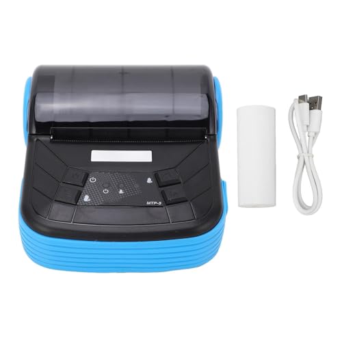 LiebeWH Drahtloser Thermo-Bluetooth-Drucker, 80 Mm, Mini-Ticket-, Rechnungs- und Rechnungsdrucker, USB-Direktdrucker für IOS Android von LiebeWH
