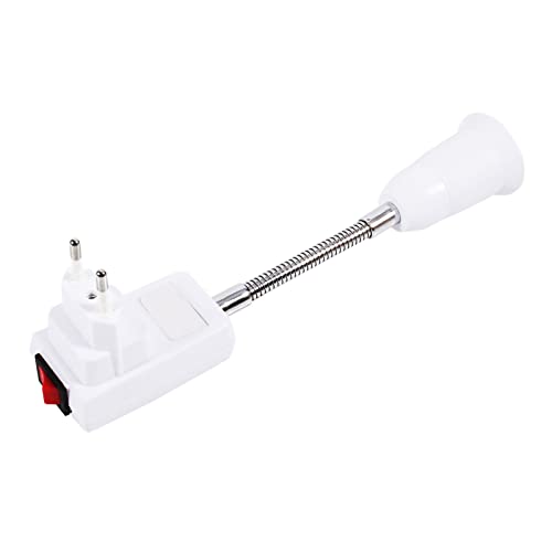 LiebeWH E27 Glühbirne Lampenfassung Stecker in Lampenfassung Adapter Stecker auf Steckdose Adapter Konverter Steckdose Schalter (EU-Stecker) von LiebeWH