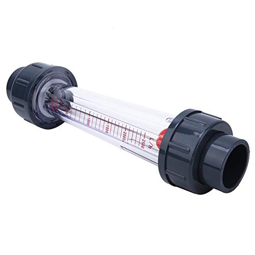 LiebeWH Flüssiger Durchflussmesser Kunststoff Wasserflussmesser Flüssige Flüssigmesser Flachmundströmungsmesser mit Transparenter Platte von LiebeWH