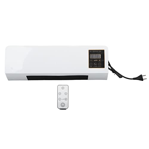 LiebeWH Heizlüfter Ungekühlt Kleine Klimaanlage Elektrisch Heizung Maschinen Wandmontage Heißer Ventilator Heizstrahler für Badezimmer Schlafzimmer EU Stecker 220 V von LiebeWH