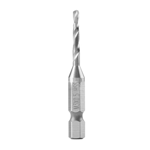 LiebeWH M3 HSS Hex Shank Tap Taper Bohrbits Combo -Bohrer Tap Bit -Werkzeug Teile Zum Klopfen und Schneiden von Weichen Metallen LiebeWH M3 HSS Hex Shank Tap Taper Bohrbits Combo -Bohrer Tap Bit -Werkzeug Teile Zum Klopfen und Schneiden von Weichen Metallen von LiebeWH