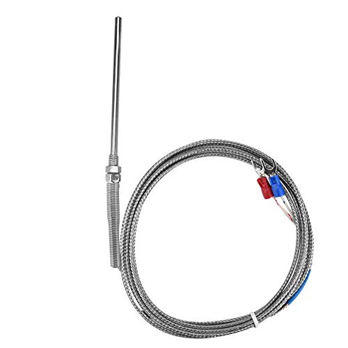 LiebeWH M8 Gewinde Typ K Thermoelement Ersatz 0-400 ℃ 50 Mm Sondensemensor-Sensordraht für die Temperaturmessung (#2) von LiebeWH