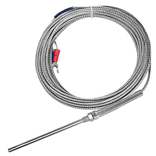 LiebeWH M8 Gewinde Typ K Thermoelement Ersatz 0-400 ℃ 50 Mm Sondensemensor-Sensordraht für die Temperaturmessung (#5) von LiebeWH