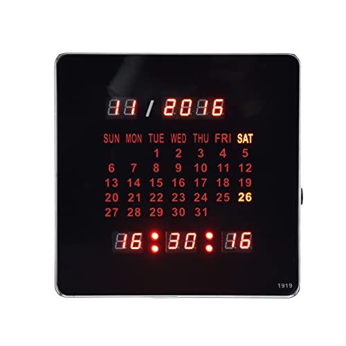 LiebeWH Modische Digitale LED-Tischuhr Wanduhr Ausschaltspeicher LED-Digitalwecker Wandkalenderuhr 100‑240 V von LiebeWH