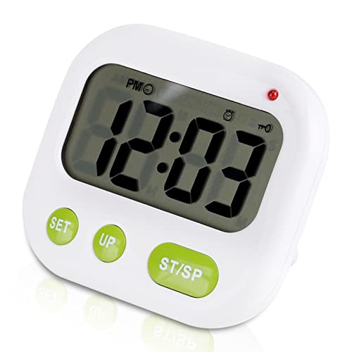 LiebeWH Musik/Vibration Digital LCD Vibration Wecker Schwingung Wecker Elektronischer Küchentimer mit Hintergrundbeleuchtung LiebeWH Musik/Vibration Digital LCD Vibration Wecker Schwingung Wecker Elektronischer Küchentimer mit Hintergrundbeleuchtung von LiebeWH