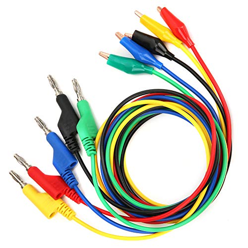 LiebeWH P1044 5PCS -Test 4mm 1m PVC Stapelbares Bananenstopfen Zum Clamp/Holder -Test Clips Kabel Kabelkabel für Multimeter Elektrotests LiebeWH P1044 5PCS -Test 4mm 1m PVC Stapelbares Bananenstopfen Zum Clamp/Holder -Test Clips Kabel Kabelkabel für Multimeter Elektrotests von LiebeWH