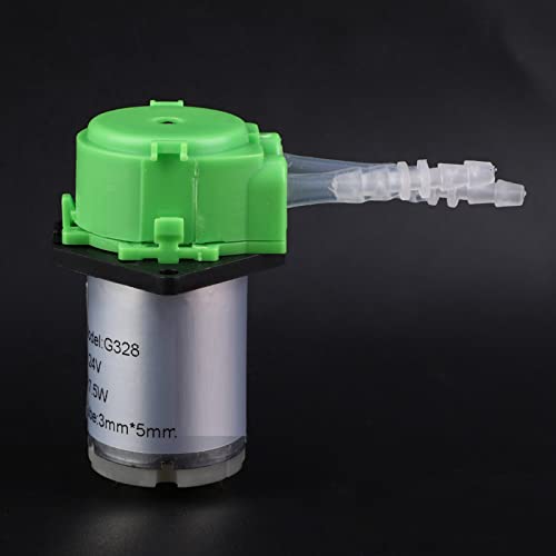 LiebeWH Peristaltische Pumpe DC24V Selbstprimierter Labordosierpumpe mit Niedrigem Durchfluss und Kiesel-Gel-Rohr für Aquariumlaboranalyse von LiebeWH