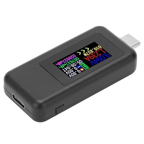 LiebeWH USB C-Leistungstester DC4-30 V Voltmeter mit IPS-Farbanzeigebildschirm für Smartphone Computer Power Bank Tests von LiebeWH