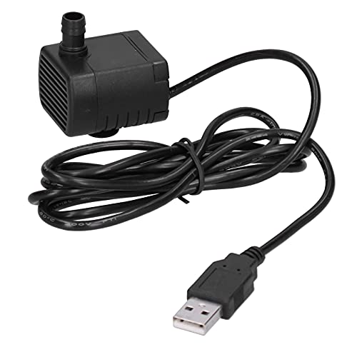 Mini Tauchpumpe 1220 230L/H Elektrische Wasserpumpe Brushless Teichpumpe USB Stecker DC 12V Ultra-leise Aquarium Wasserpumpe mit Saugnapf von LiebeWH