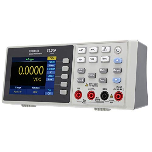 Multimeter, XDM1041 Desktop Multimeter 3,7-Zoll Digital Desktop Multimeter LCD Mini-RMS Multimeter für Instrumente, Labors(EU Plug) von LiebeWH