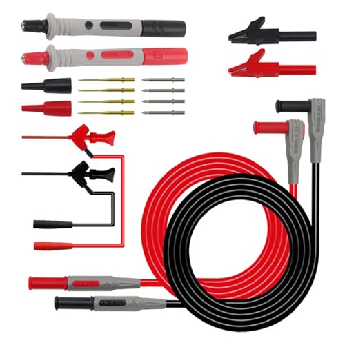 P1300C Multimeter Messspitzen Multifunktionale Einstellbare Sondenleitungen Teststift-Clip Testleitungskit für Digitales Multimeter von LiebeWH