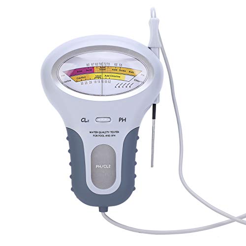 PC-102B CL2 Chlor und PH Tester Messgerät mit Sonde, Wasserqualitätstester für Schwimmbäder oder Spas in Familiengröße von LiebeWH