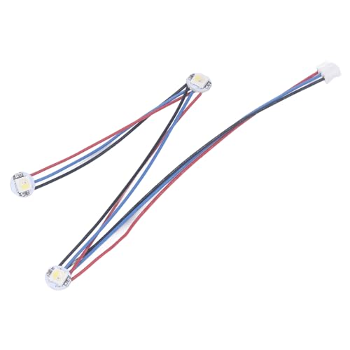 RGBW Mini Button PCB LED Geschweißt mit PTFE-Kabel Extruder Hot End Lichtleiste für 2.4 Stealthburner 3D-Drucker DC5V von LiebeWH