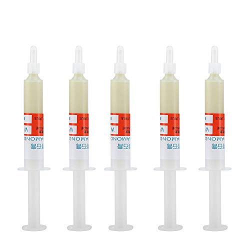 5 Stück/Set Diamantschleifdiamantpaste Diamantpaste Polierpaste Läpppaste Schleifpaste Nadelrohr (W0,5 (10000 Mesh Spiegelpolieren)) von LiebeWH