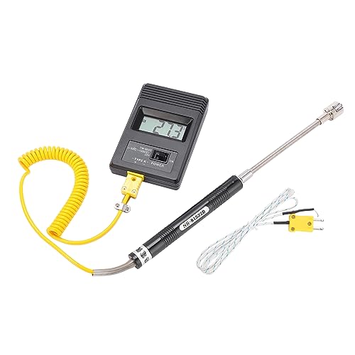 Digitales Thermometer Tm‑902c K-Thermometersensor LCD-Temperaturdetektor mit Thermoelement ‑50‑500℃ für Flüssige und Halbfeste Messungen von LiebeWH