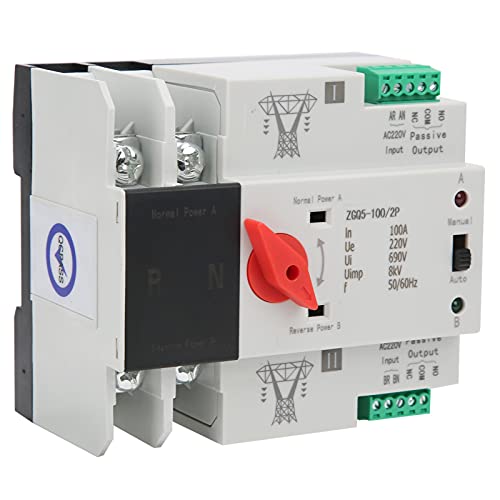 Übertragungsschalter automatischer Umschalter mit doppelter Leistung 2 Wege Transferschalter ohne Unterbrechung ZGQ5-100/2P 220 V mit guter Isolierung Übertragungsschalter automatischer Umschalter mit doppelter Leistung 2 Wege Transferschalter ohne Unterbrechung ZGQ5-100/2P 220 V mit guter Isolierung von LiebeWH