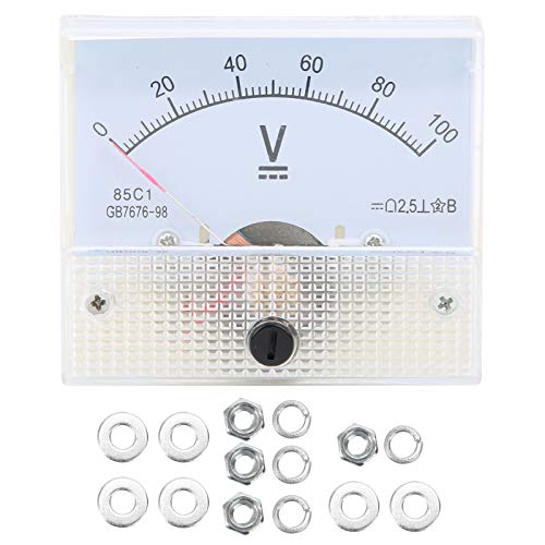 Voltmeter, Zeiger DC Analog Voltmeter, Zeiger DC-Voltmeter Panel Volt Spannungsmesser Voltmeter Messgerät 85C1 DC 0~100V von LiebeWH