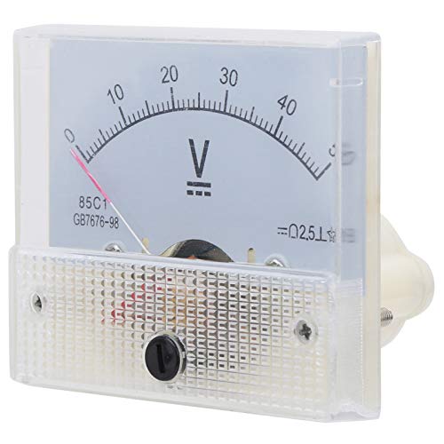 Voltmeter Analoge Anzeige 85C1 DC 0~50V Zeiger DC Analog Voltmeter DC Panel Meter Embedded Installation Messgerät für Spannungsstabilisatoren von LiebeWH