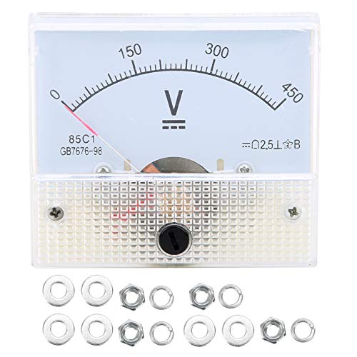 Voltmeter Zeiger Spannungsmesser Voltmeter Analoges 0-450V DC Volt Messgerät Spannungs Tester Detektor Spannungs Panel Volt Gauge von LiebeWH