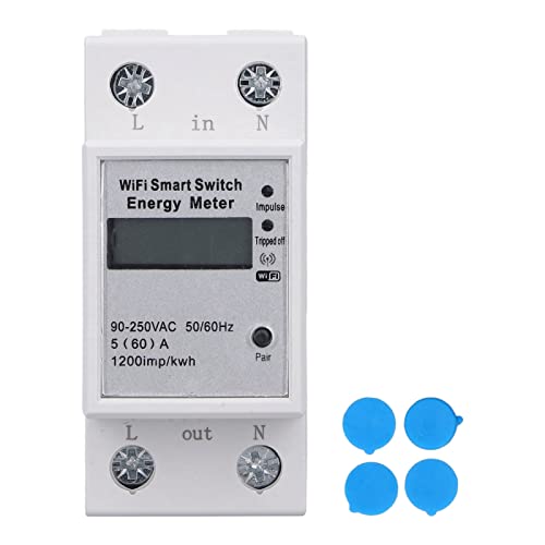 WIFI Smart Energy Meter LCD Display Stromzähler Haushalt 1 Phase 2P Din Rail Energiemonitor Digitalenergiezähler für Tuya ZMAI-90 AC90-250V WIFI Smart Energy Meter LCD Display Stromzähler Haushalt 1 Phase 2P Din Rail Energiemonitor Digitalenergiezähler für Tuya ZMAI-90 AC90-250V von LiebeWH