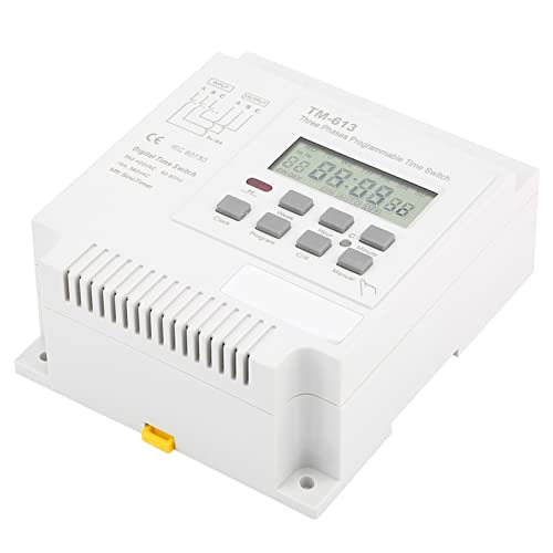 Zeitrelais, Programmierbarer Timer, 380-V-Timer, 3-Phasen-Power-Timer, Wandschalter, Timer-Schalter, Drei Phasen, Digitale Zeit, Wöchentliche Relaissteuerung, Power-Timer-Schalter Zeitrelais, Programmierbarer Timer, 380-V-Timer, 3-Phasen-Power-Timer, Wandschalter, Timer-Schalter, Drei Phasen, Digitale Zeit, Wöchentliche Relaissteuerung, Power-Timer-Schalter von LiebeWH