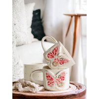Butterfly Life | Handgemacht Keramiktasse Kaffeetasse Handmade 24K Gold Geschenk Muttertag Valentinstag Geburtstag Mug von LiebedeineTasse