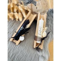 Kerzenset Trauer, Varianten Bei Der Beschriftung Möglich Kerzenset Trauer, Varianten Bei Der Beschriftung Möglich von LiebensWertigkeit