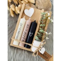 Kerzenset Zum Thema Trauer, Viele Varianten Bei Farben U. Beschriftungen Möglich von LiebensWertigkeit