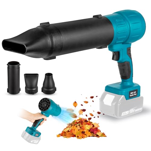 Akku Laubbläser für Makita 18V Akku, 140000RPM/Min Tragbarer Elektrischer Gebläse mit Düse und Verlängerungsrohr, 800W Leistungsstarker Jet Dry Turbo Fan Industrieventilator (Keine Batterie) Akku Laubbläser für Makita 18V Akku, 140000RPM/Min Tragbarer Elektrischer Gebläse mit Düse und Verlängerungsrohr, 800W Leistungsstarker Jet Dry Turbo Fan Industrieventilator (Keine Batterie) von Lieberwell