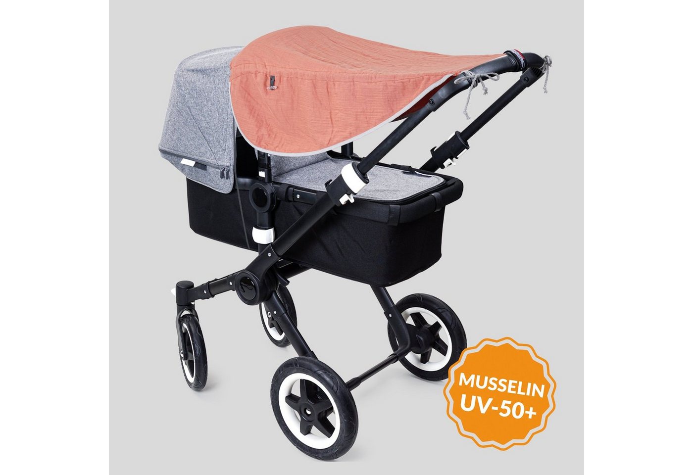 Liebes von priebes Kinderwagen-Sonnenschutzhülle JOHANNA Sonnensegel, Sonnenschutz, UV-Schutz 50+, Sonnendach, Liebes von Liebes von priebes