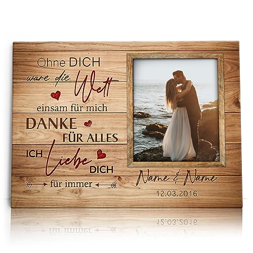 Liebesleinwand Leinwand mit Foto personalisiert | Geschenk für sie oder ihn zum Jahrestag, Verlobung, Hochzeitstag | Leinwandbild gestalten mit Namen und Datum | Niemals einsam Liebesleinwand Leinwand mit Foto personalisiert | Geschenk für sie oder ihn zum Jahrestag, Verlobung, Hochzeitstag | Leinwandbild gestalten mit Namen und Datum | Niemals einsam von Liebesleinwand