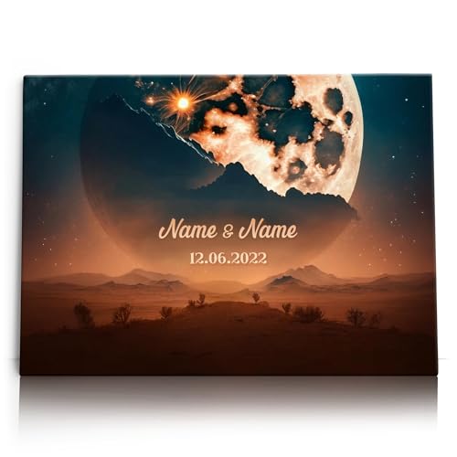Liebesleinwand Personalisierte Geschenke | Leinwandbild Geschenk für sie und ihn zum Geburtstag, Hochzeitstag, Jahrestag gestalten | Bis zum Mond Liebesleinwand Personalisierte Geschenke | Leinwandbild Geschenk für sie und ihn zum Geburtstag, Hochzeitstag, Jahrestag gestalten | Bis zum Mond von Liebesleinwand
