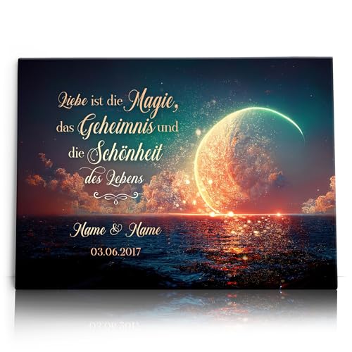 Liebesleinwand Personalisierte Geschenke Magie, Geheimnis und Schönheit | Leinwandbild Geschenk für sie und ihn zum Geburtstag, Hochzeitstag, Jahrestag gestalten Liebesleinwand Personalisierte Geschenke Magie, Geheimnis und Schönheit | Leinwandbild Geschenk für sie und ihn zum Geburtstag, Hochzeitstag, Jahrestag gestalten von Liebesleinwand